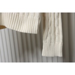 Ralph Lauren 25FW Small Label Knit Sweetheart Neck Sweater White