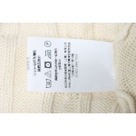 Ralph Lauren 25FW Small Label Knit Sweetheart Neck Sweater White