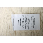 Ralph Lauren 25FW Small Label Knit Sweetheart Neck Sweater White
