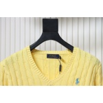 Ralph Lauren 25FW Small Label Knit Sweetheart Neck Sweater Yellow