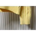 Ralph Lauren 25FW Small Label Knit Sweetheart Neck Sweater Yellow