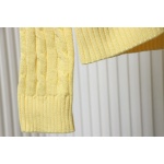 Ralph Lauren 25FW Small Label Knit Sweetheart Neck Sweater Yellow