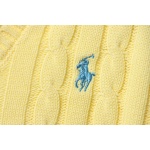 Ralph Lauren 25FW Small Label Knit Sweetheart Neck Sweater Yellow