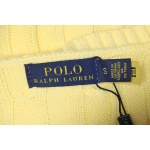 Ralph Lauren 25FW Small Label Knit Sweetheart Neck Sweater Yellow