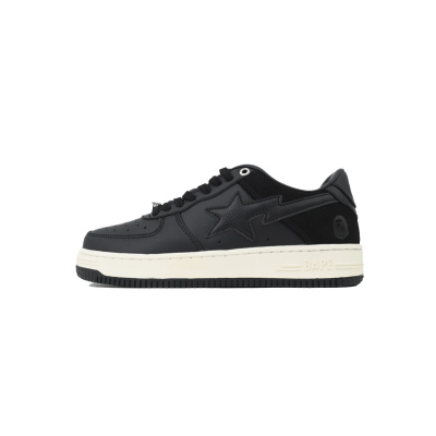 A Bathing Ape Bape Sta Low Black Rice 1G70-191-042 01