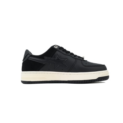 A Bathing Ape Bape Sta Low Black Rice 1G70-191-042 02