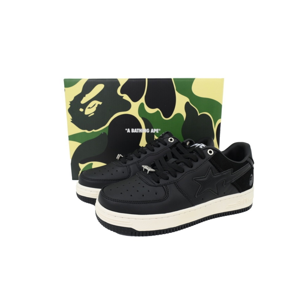 A Bathing Ape Bape Sta Low Black Rice 1G70-191-042