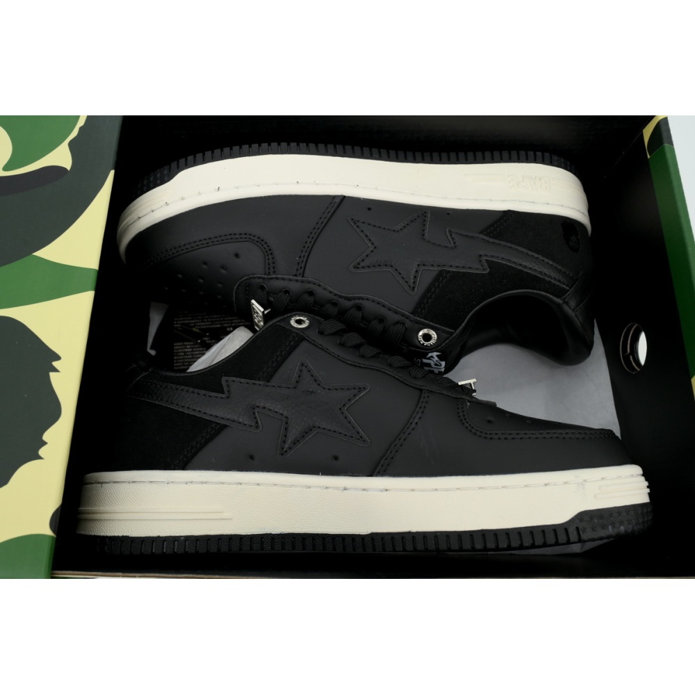 A Bathing Ape Bape Sta Low Black Rice 1G70-191-042