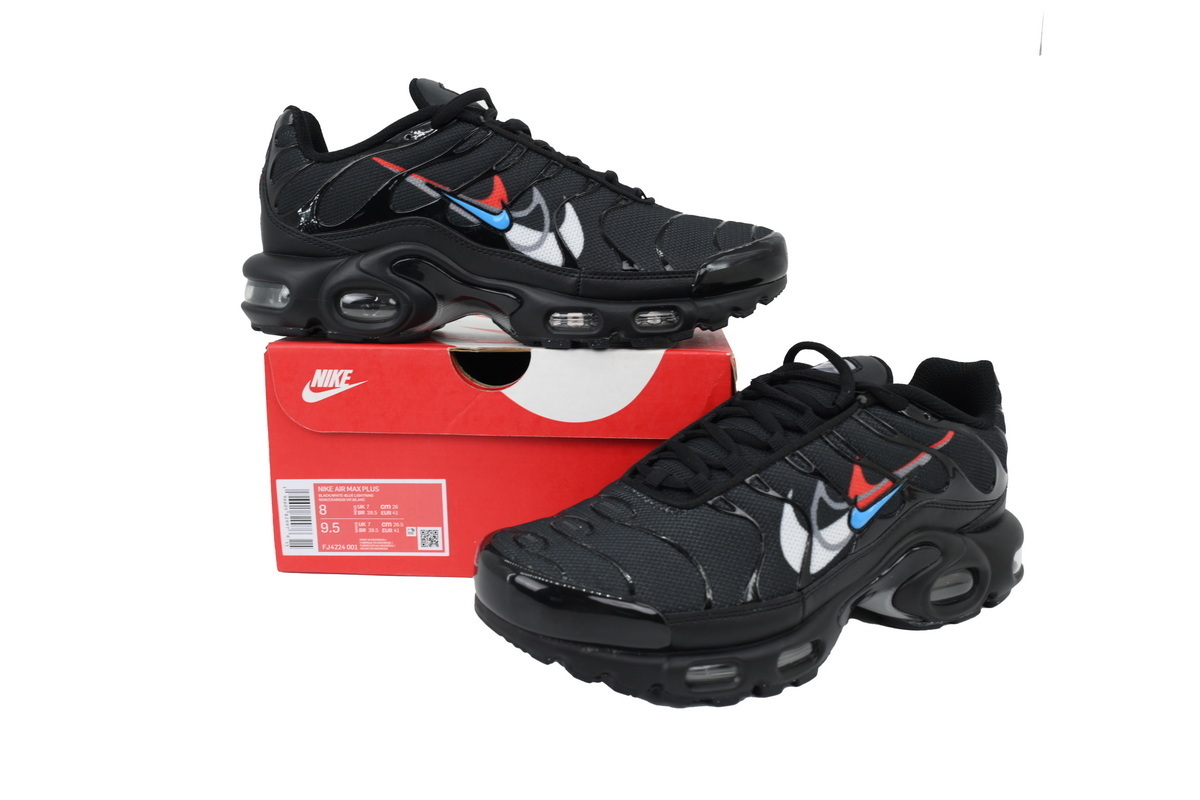 Nike Air Max Plus 'Multi Swoosh - Black Bright Crimson' FJ4224-001