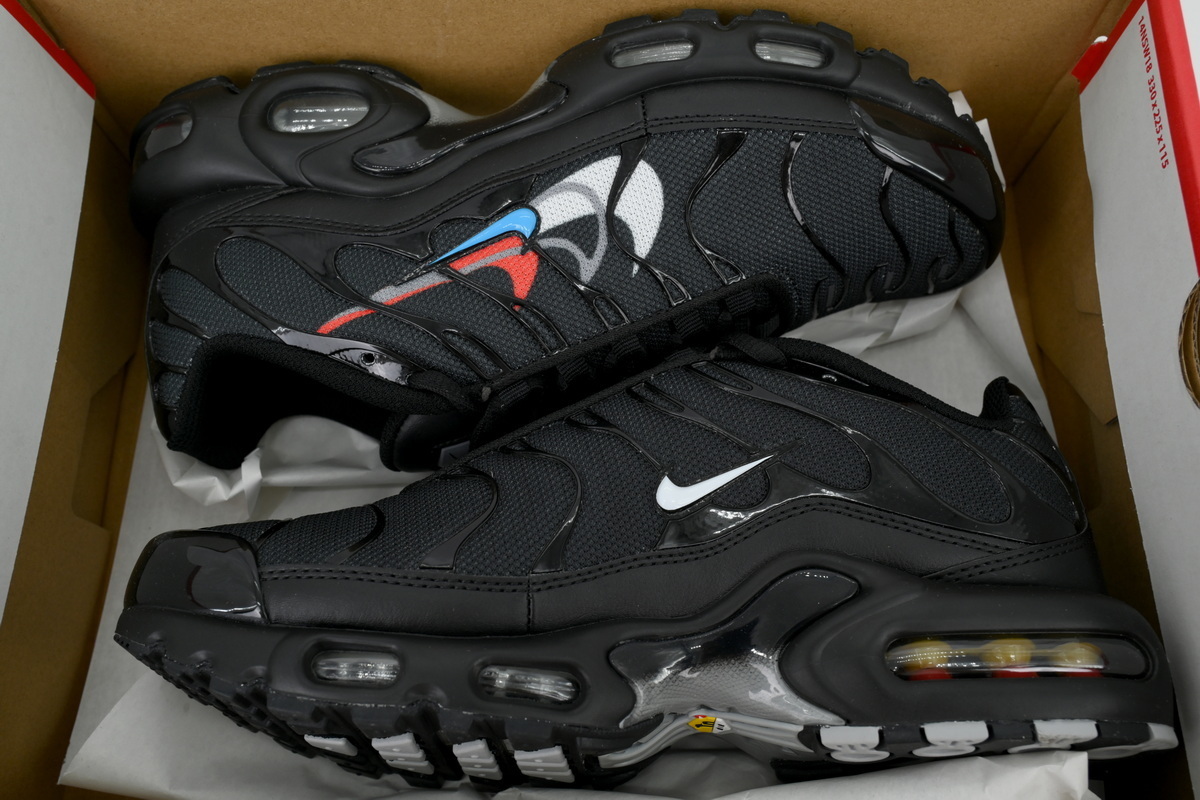 Nike Air Max Plus 'Multi Swoosh - Black Bright Crimson' FJ4224-001