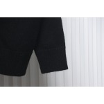 Ami 23Fw Heart Jacquard Turtleneck Sweater Black