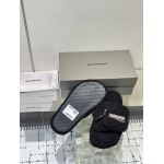 Balenciaga Women's Furry Platform Sandal in Black