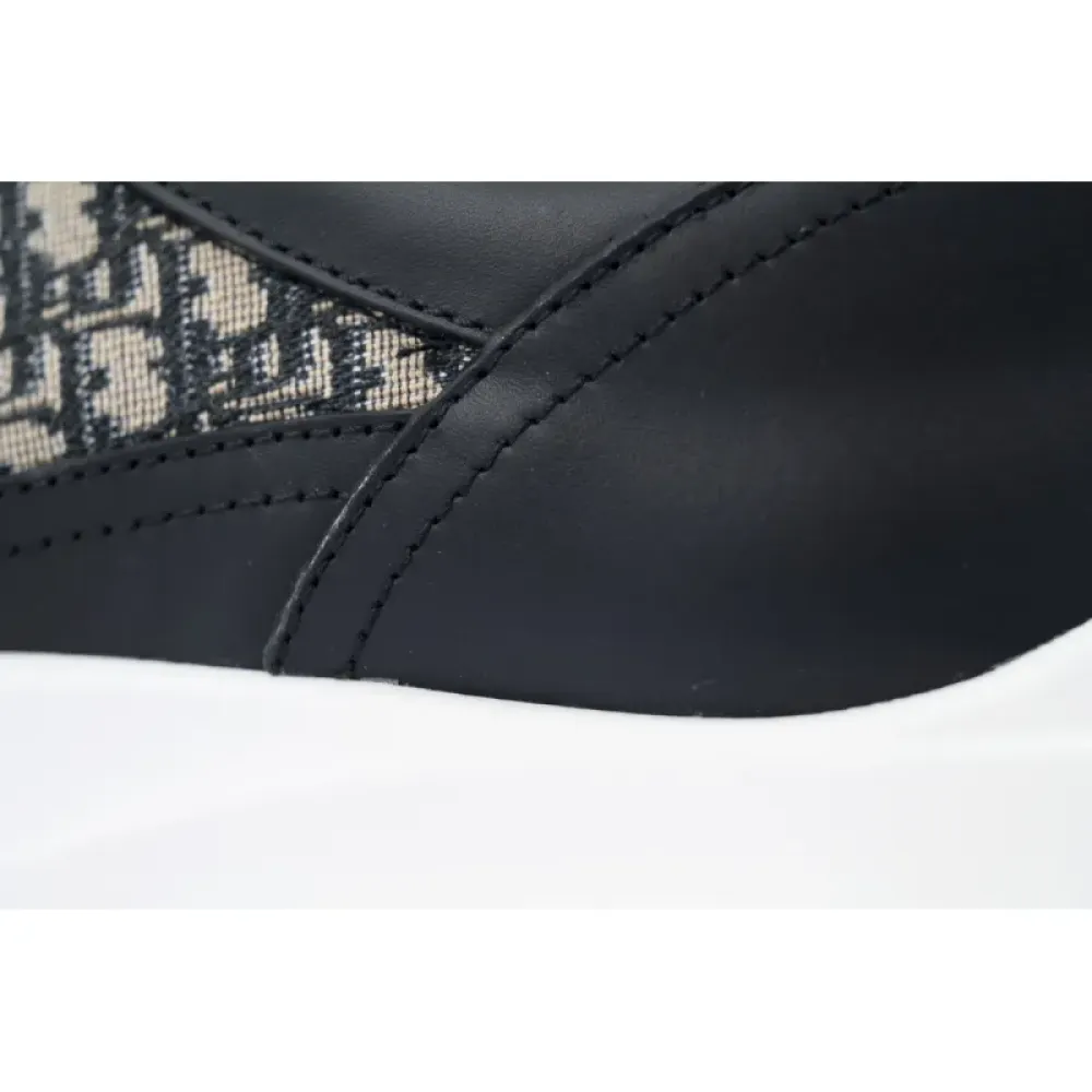 Dior B25 Runner Black Smooth Calfskin Oblique Jacquard 3SN299ZIR-H965