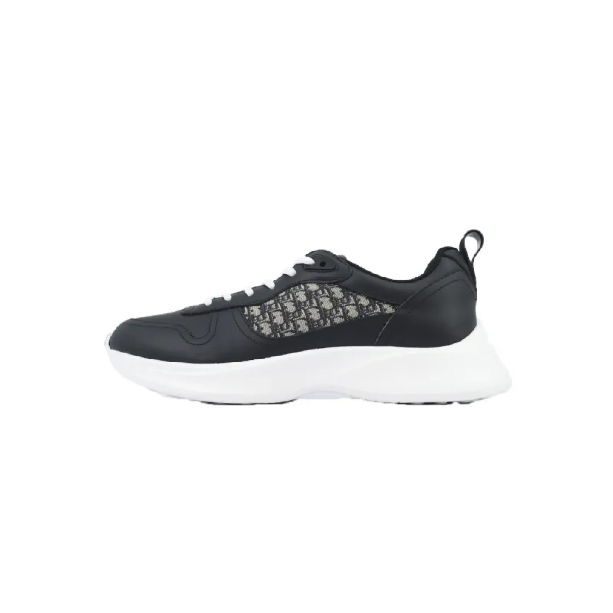 Dior B25 Runner Black Smooth Calfskin Oblique Jacquard 3SN299ZIR-H965