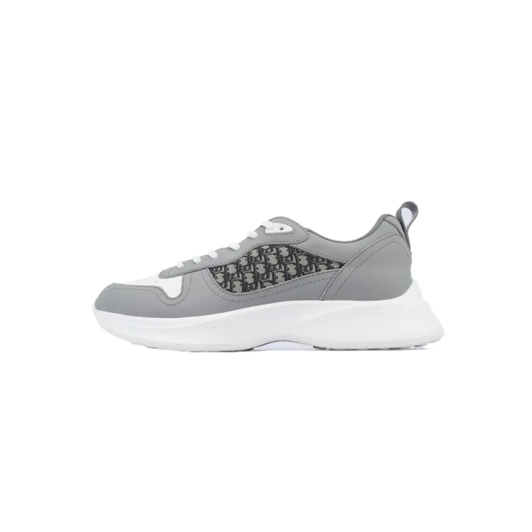 Dior B25 Runner Grey Smooth Calfskin Oblique Jacquard 3SN299ZIR- H165