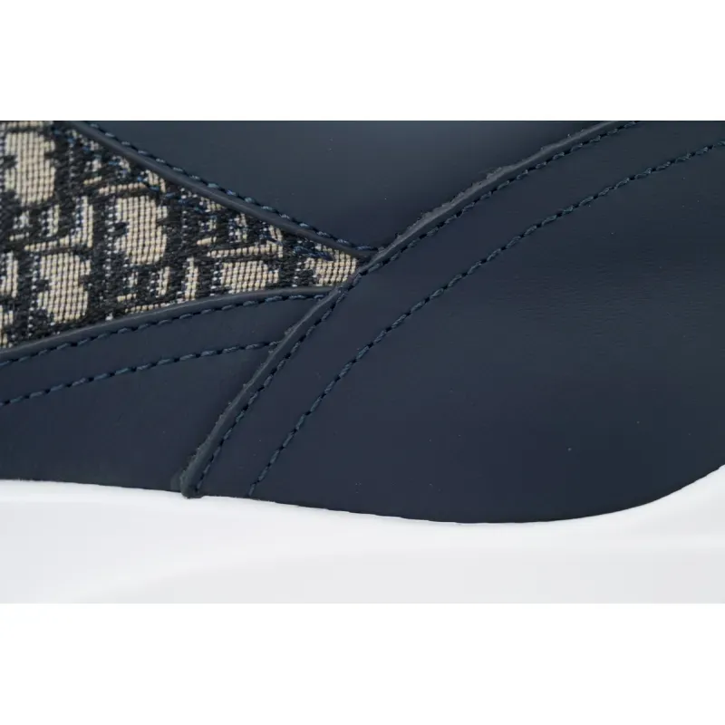 Dior B25 Runner Navy Blue Oblique Jacquard 3SN299ZIR-H561