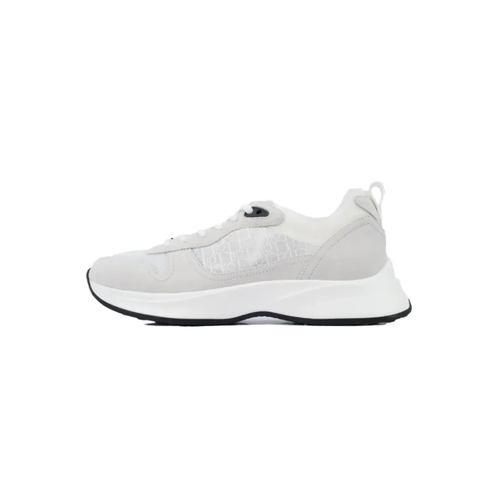 Dior B25 Runner White Oblique Suede 3SN259YTR-H069