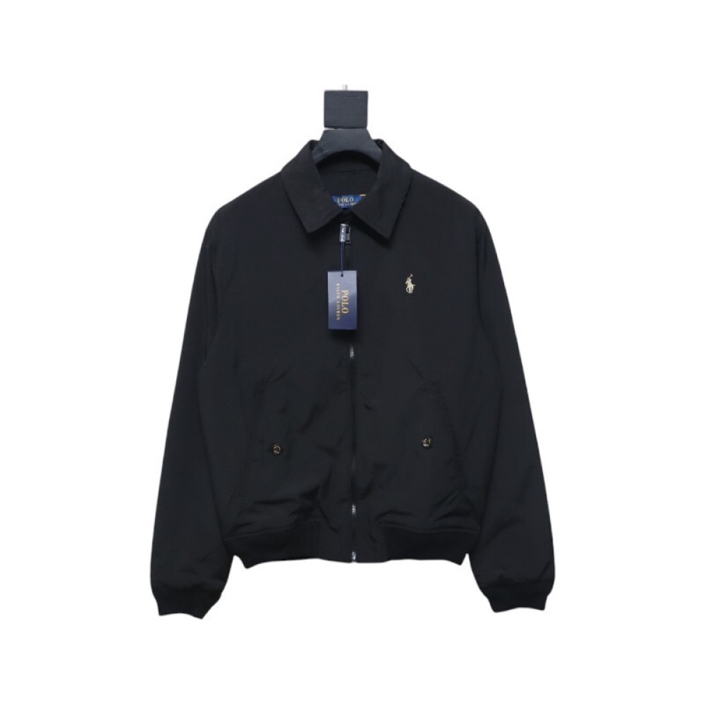 Ralph Lauren 2025ss Classic Lapel Executive Wellington Jacket Black