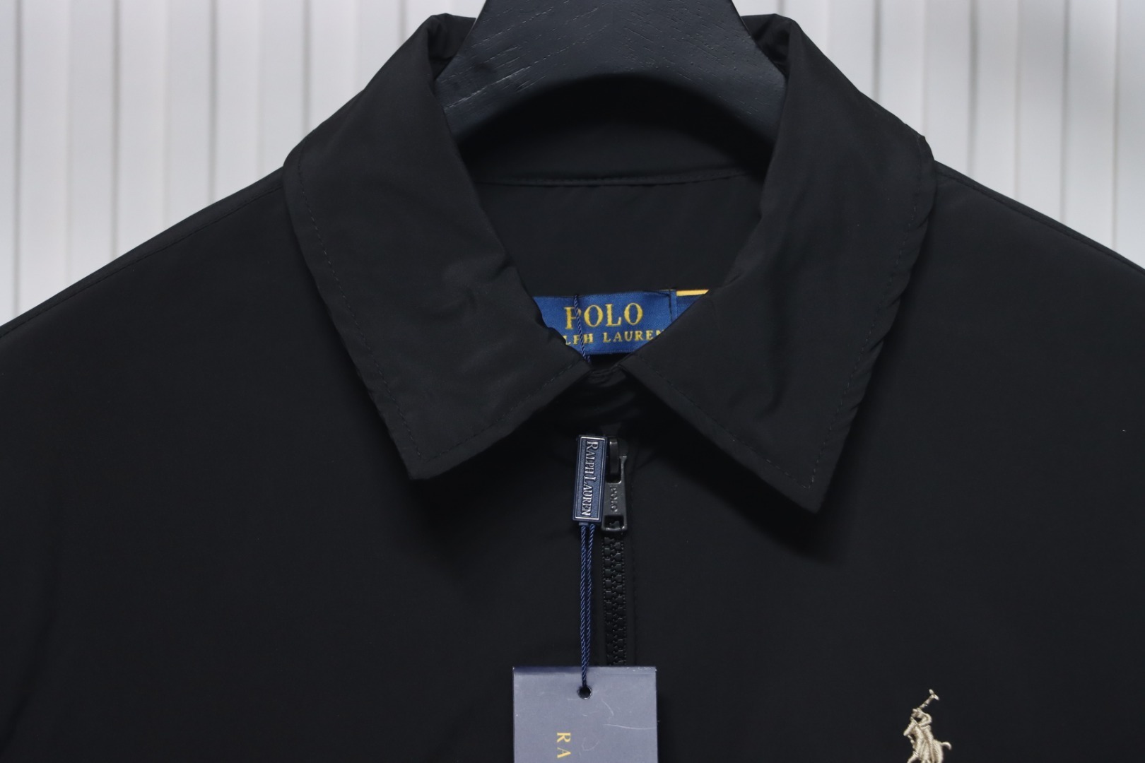 Ralph Lauren 2025ss Classic Lapel Executive Wellington Jacket Black