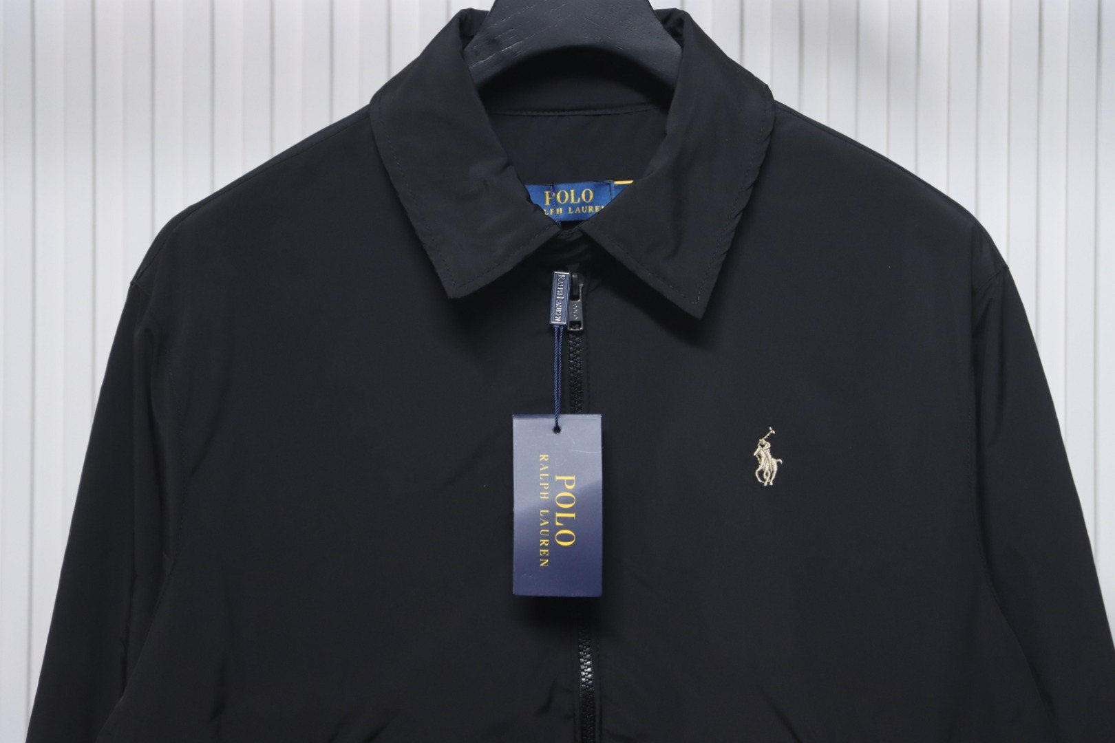 Ralph Lauren 2025ss Classic Lapel Executive Wellington Jacket Black