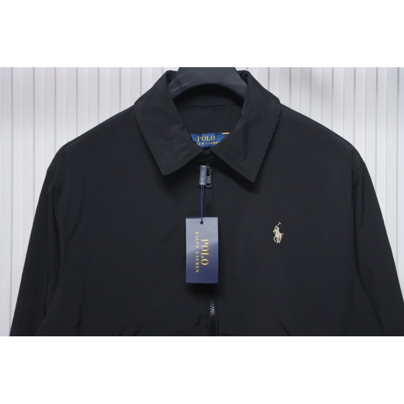 Ralph Lauren 2025ss Classic Lapel Executive Wellington Jacket Black