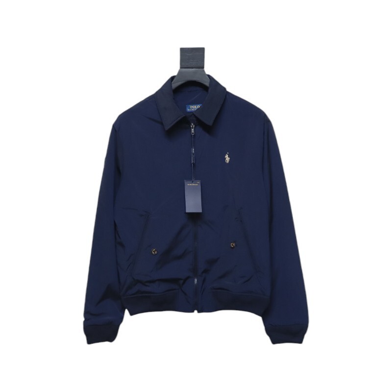 Ralph Lauren 2025ss Classic Lapel Executive Wellington Jacket Blue