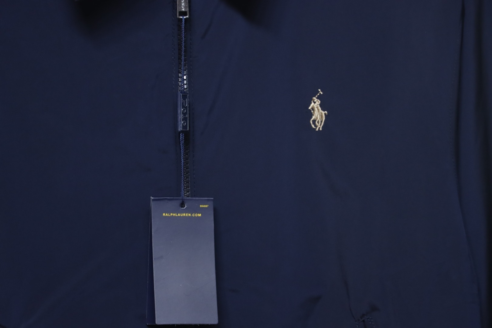 Ralph Lauren 2025ss Classic Lapel Executive Wellington Jacket Blue