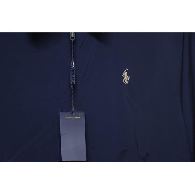 Ralph Lauren 2025ss Classic Lapel Executive Wellington Jacket Blue