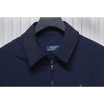 Ralph Lauren 2025ss Classic Lapel Executive Wellington Jacket Blue