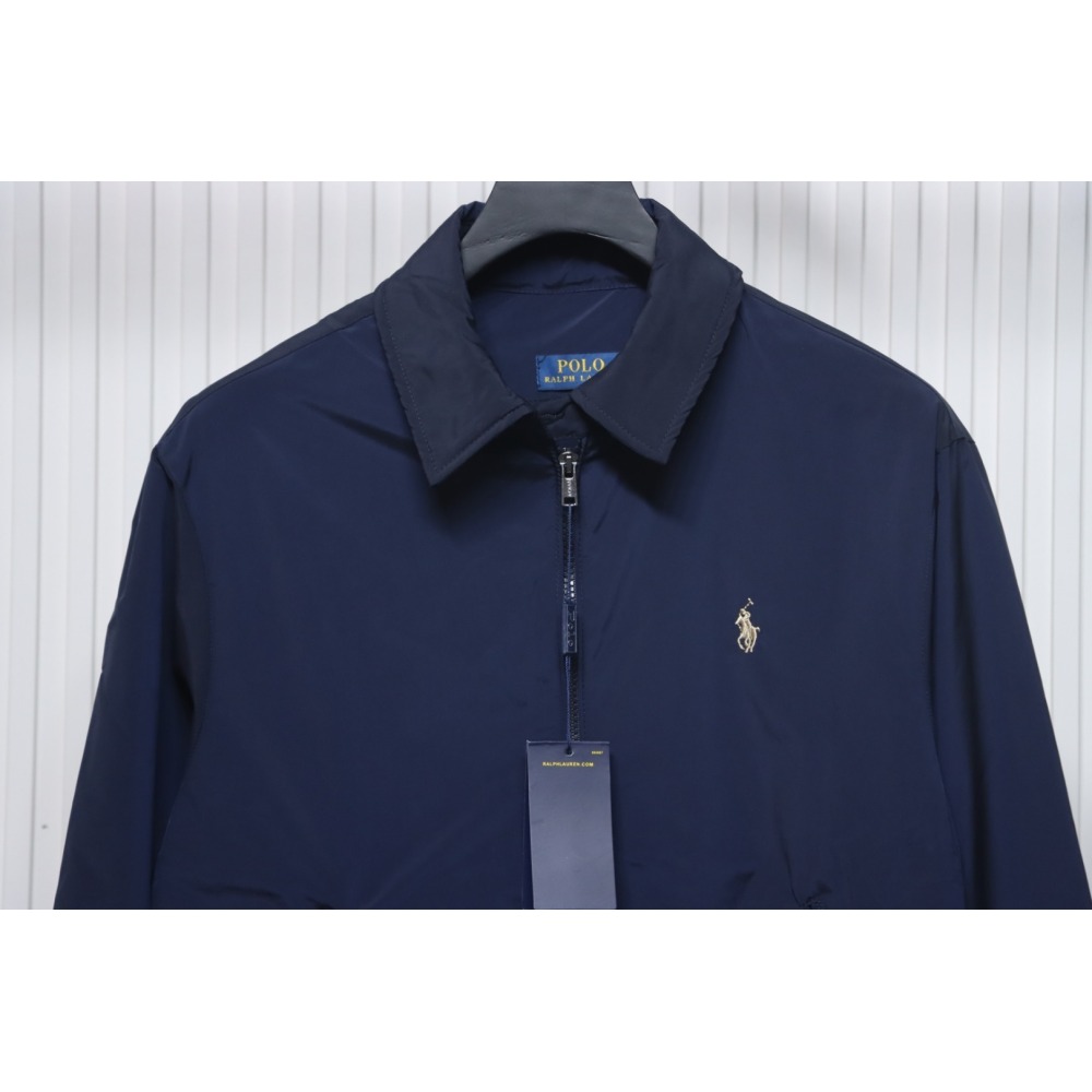 Ralph Lauren 2025ss Classic Lapel Executive Wellington Jacket Blue