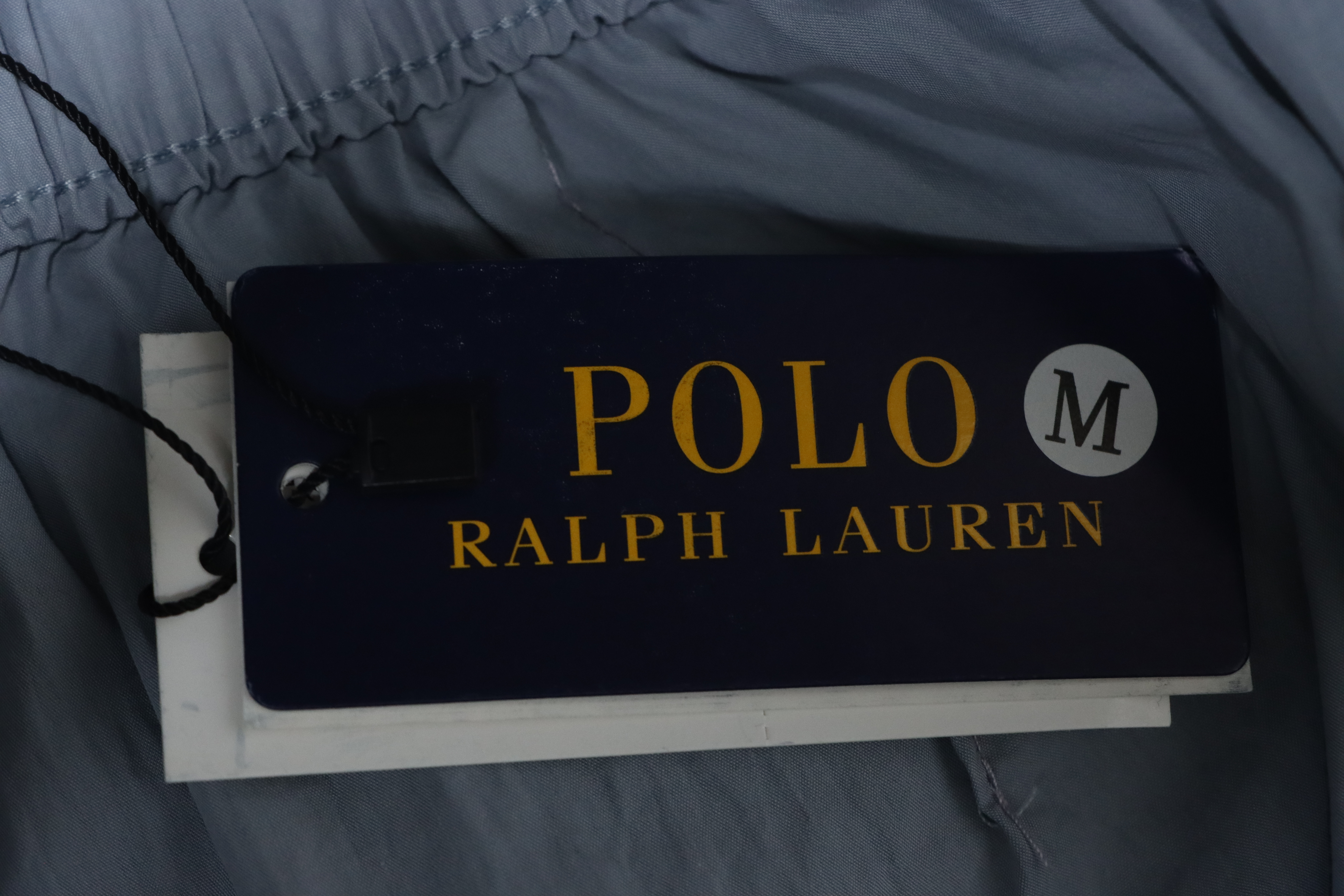 Ralph Lauren 24Fw Embroidered Small Logo Nylon Pants Blue