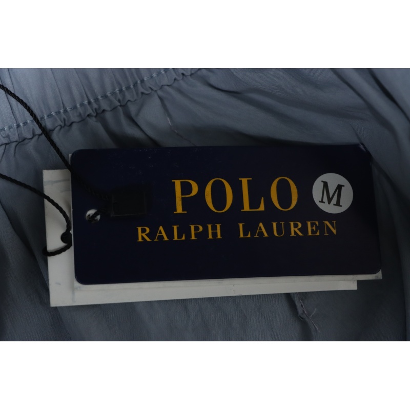 Ralph Lauren 24Fw Embroidered Small Logo Nylon Pants Blue