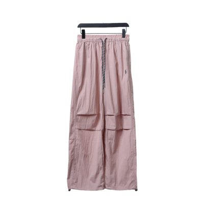 Ralph Lauren 24Fw Embroidered Small Logo Nylon Pants Pink 01