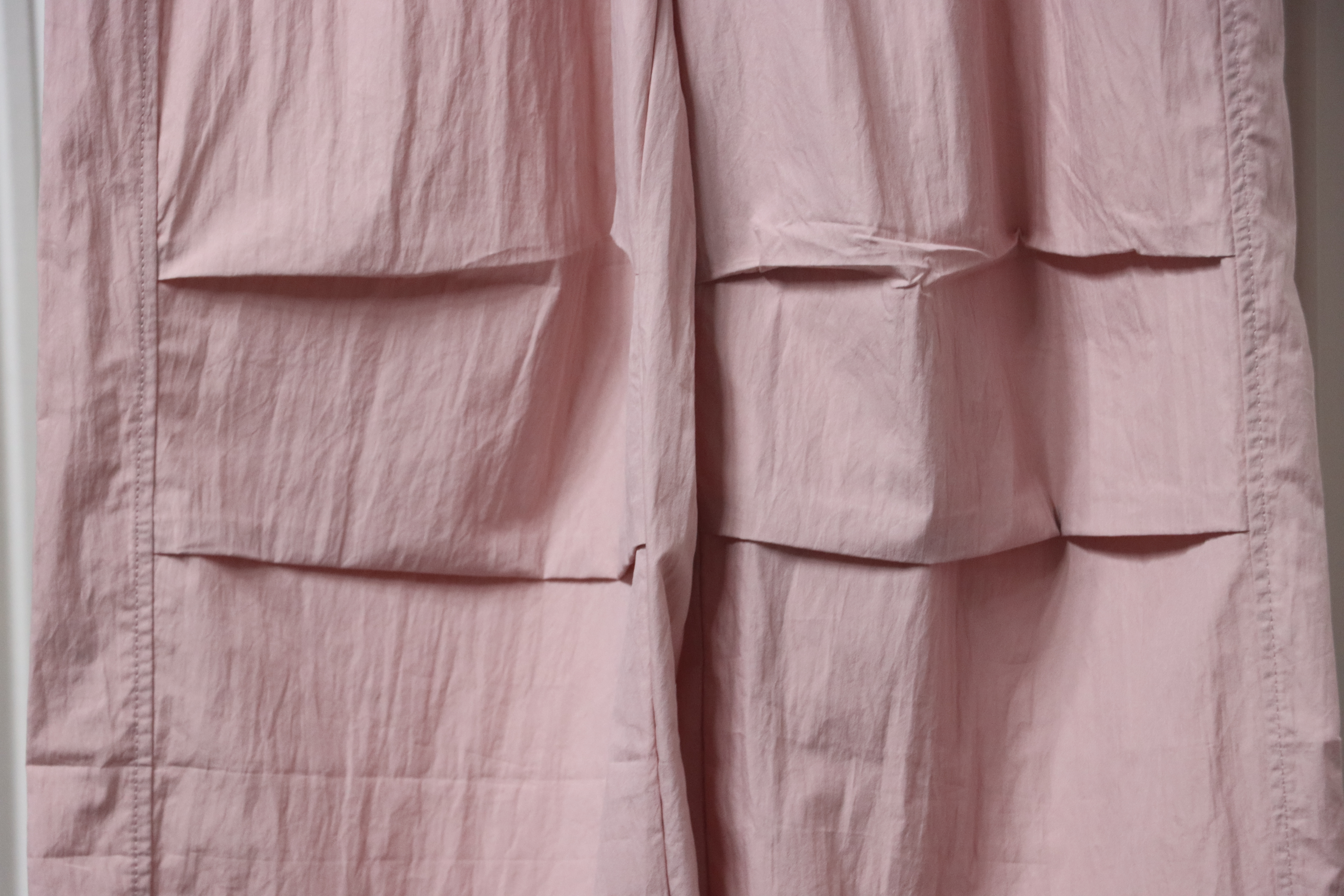 Ralph Lauren 24Fw Embroidered Small Logo Nylon Pants Pink