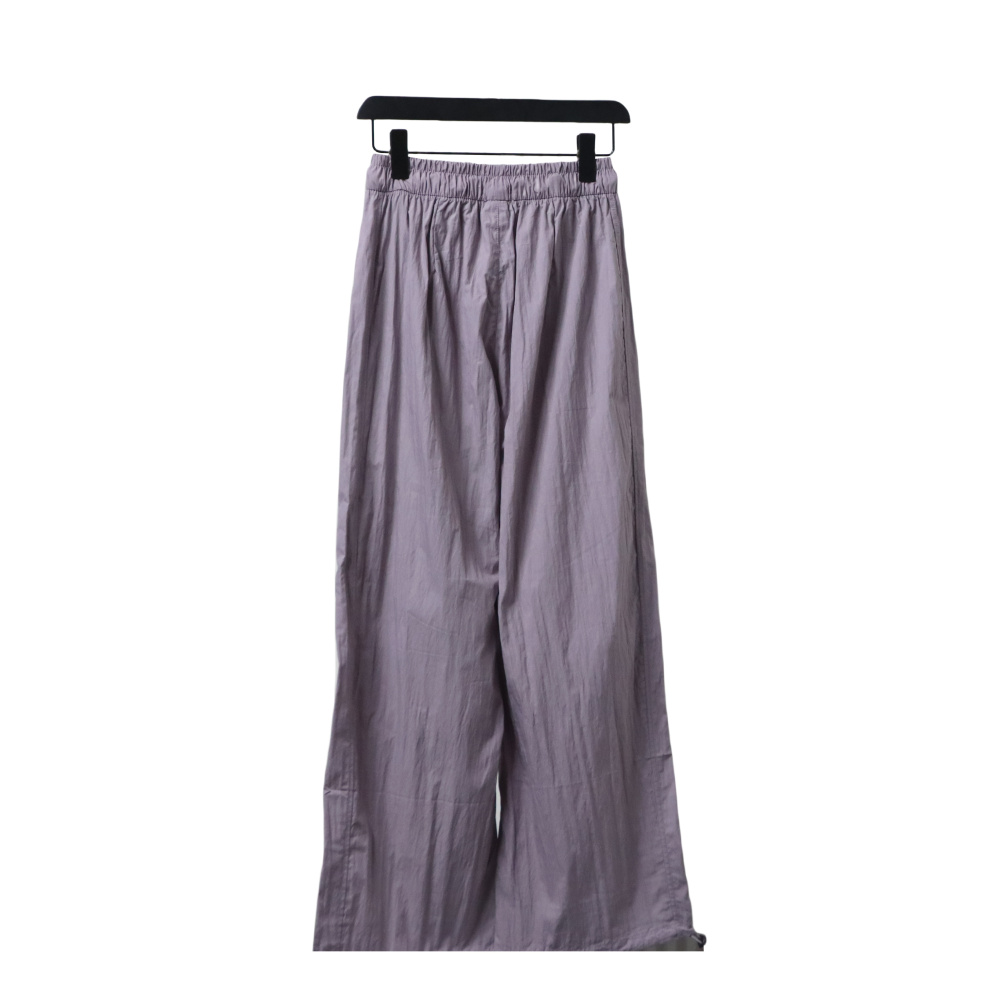 Ralph Lauren 24Fw Embroidered Small Logo Nylon Pants Purple