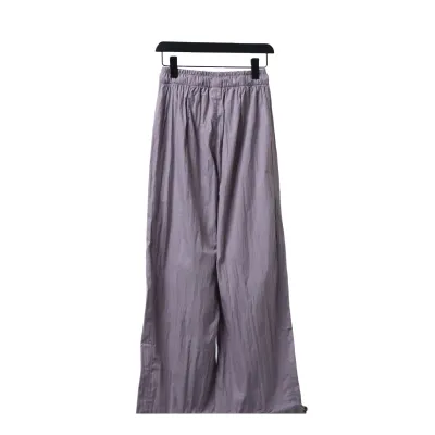 Ralph Lauren 24Fw Embroidered Small Logo Nylon Pants Purple 02