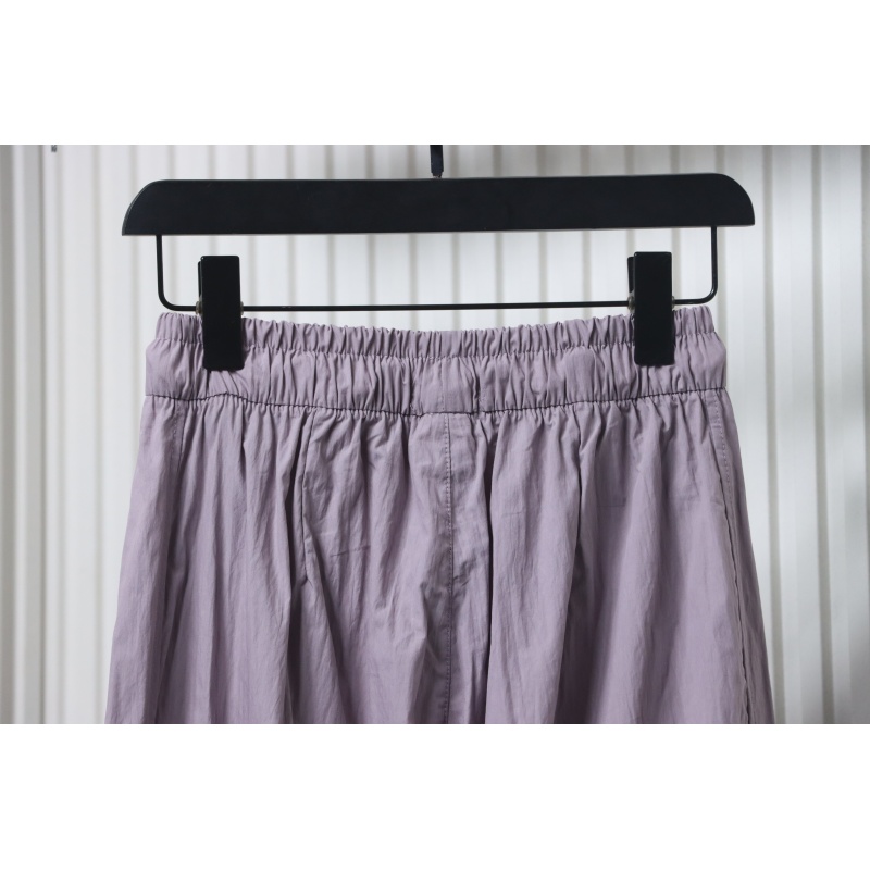 Ralph Lauren 24Fw Embroidered Small Logo Nylon Pants Purple