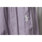 Ralph Lauren 24Fw Embroidered Small Logo Nylon Pants Purple
