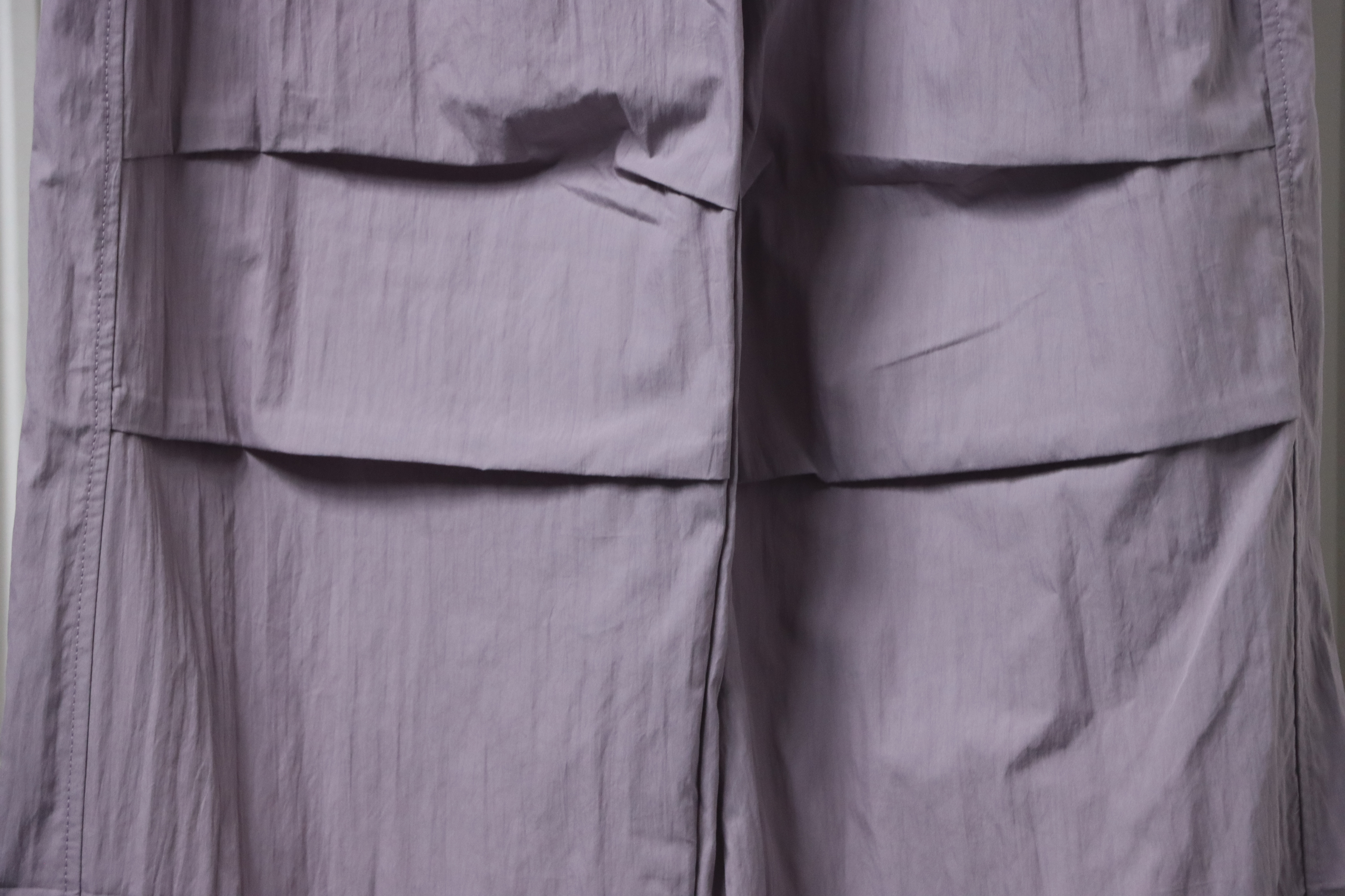 Ralph Lauren 24Fw Embroidered Small Logo Nylon Pants Purple