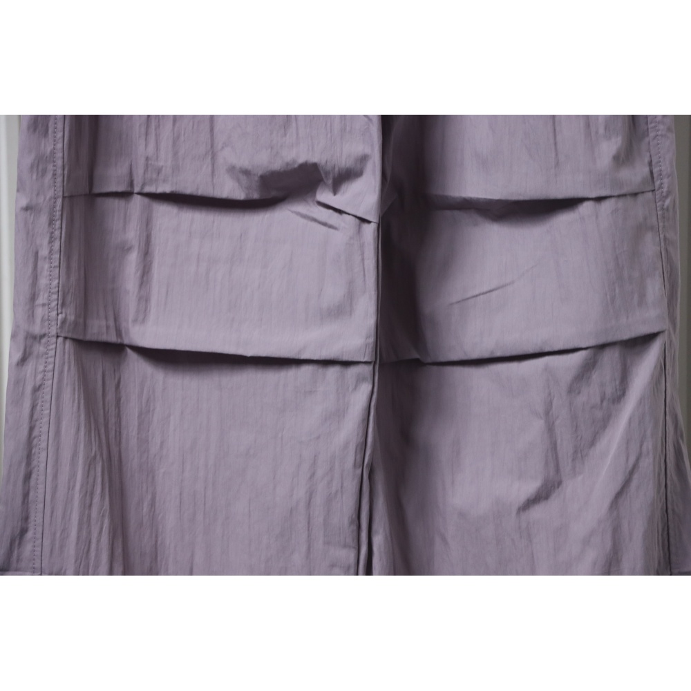 Ralph Lauren 24Fw Embroidered Small Logo Nylon Pants Purple