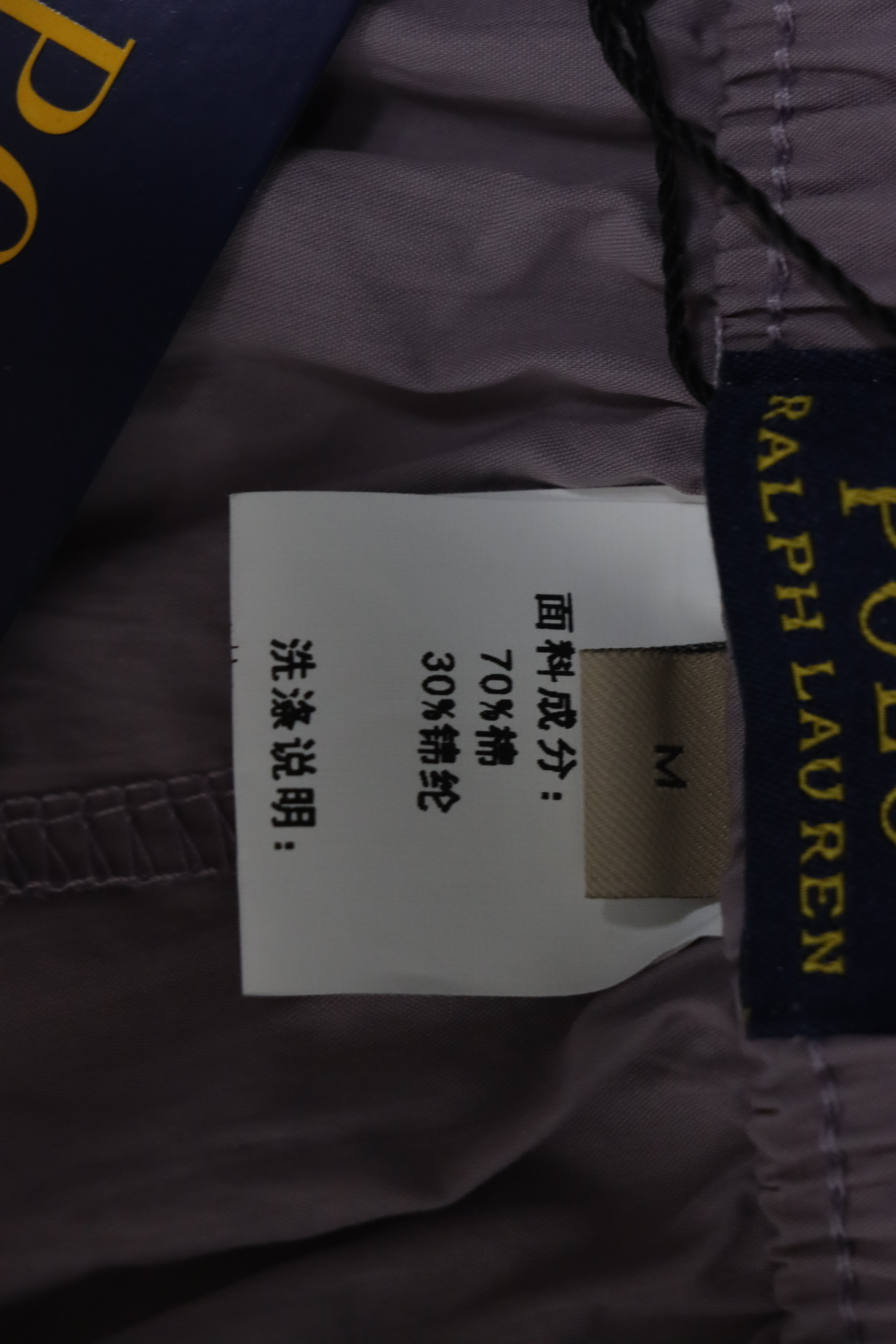 Ralph Lauren 24Fw Embroidered Small Logo Nylon Pants Purple