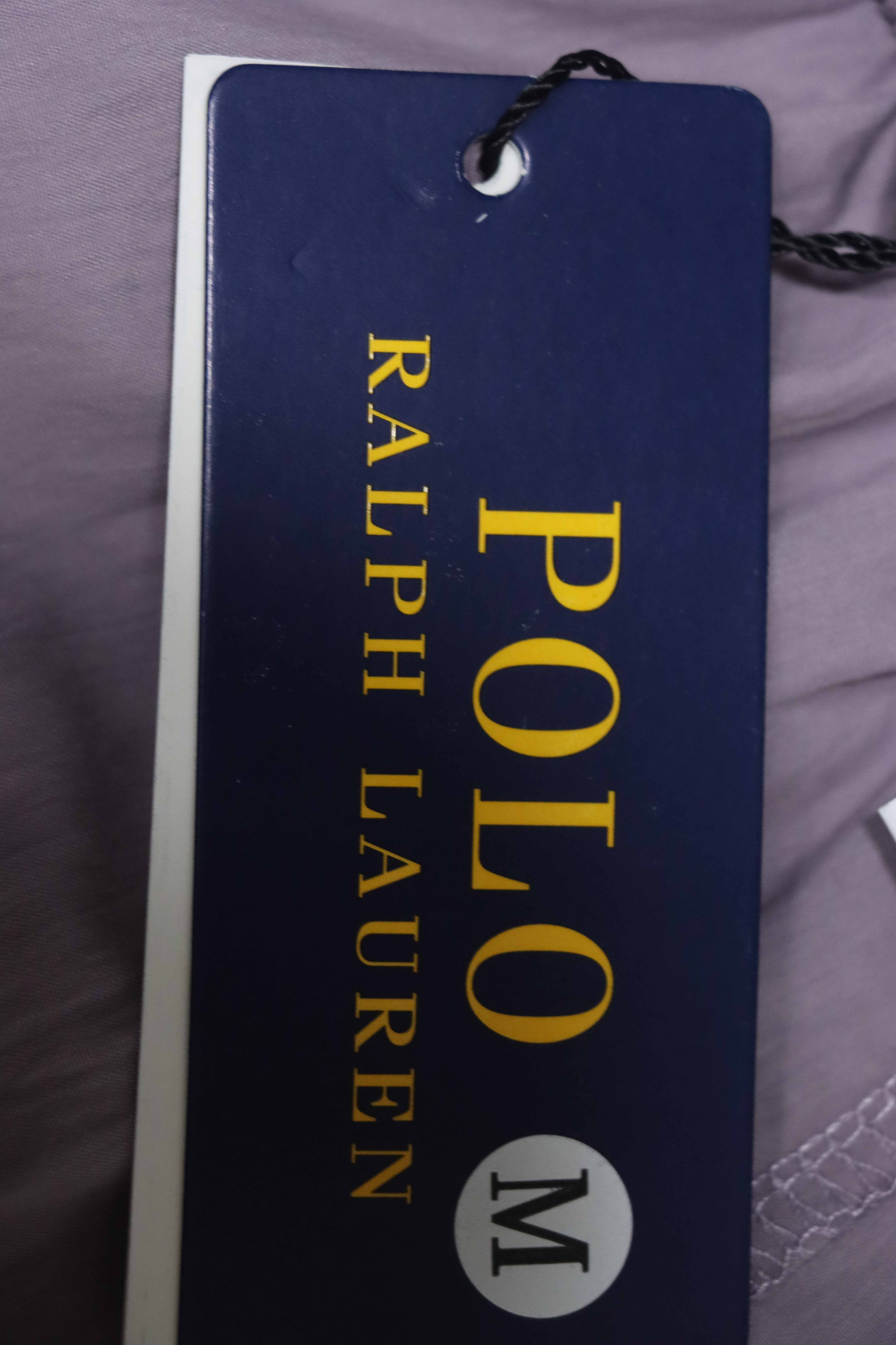 Ralph Lauren 24Fw Embroidered Small Logo Nylon Pants Purple