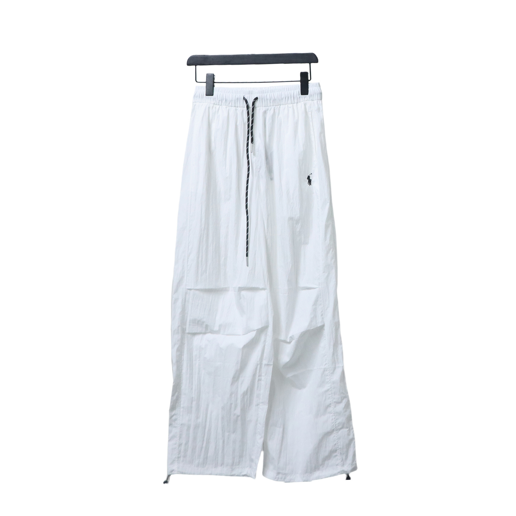 Ralph Lauren 24Fw Embroidered Small Logo Nylon Pants White