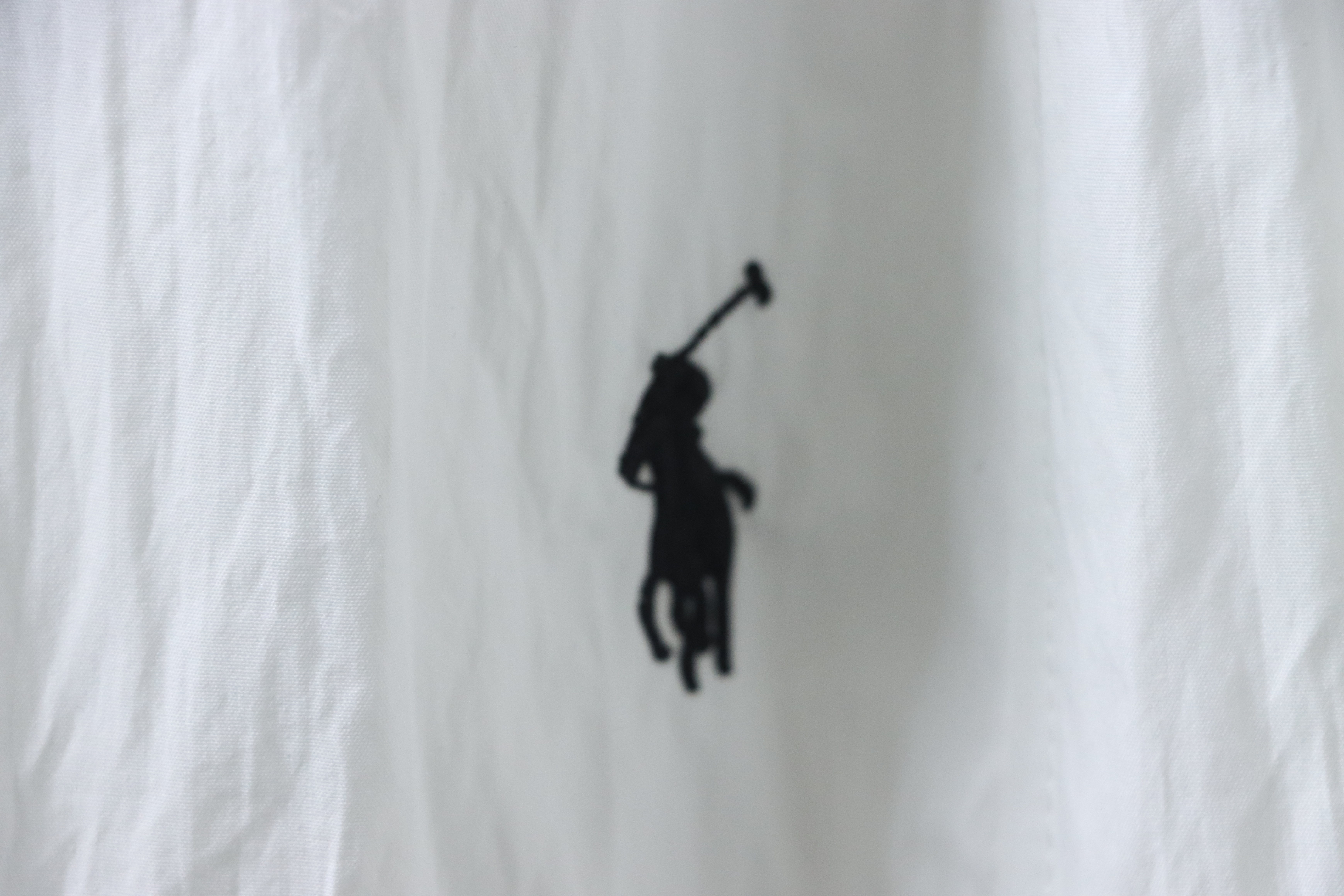 Ralph Lauren 24Fw Embroidered Small Logo Nylon Pants White