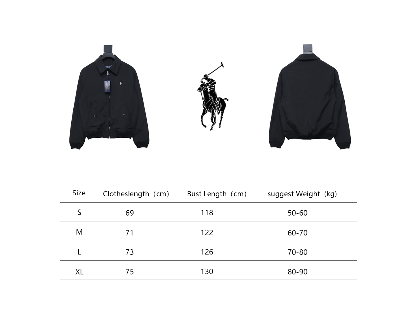 Ralph Lauren 24fwx03 Pony Logo Jacket Black