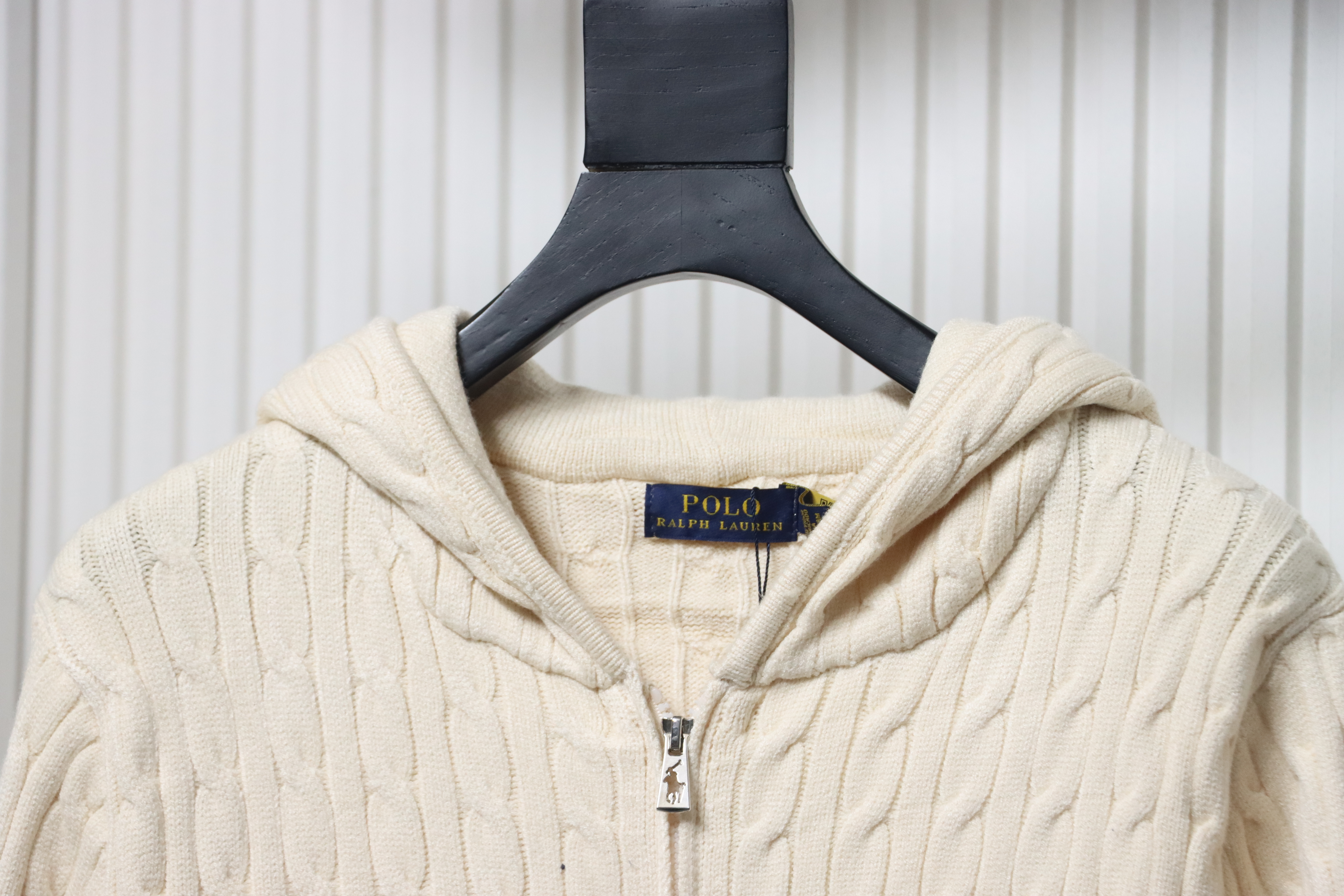 Ralph Lauren 25FW Small Label Knit Zipper Jacket Apricot