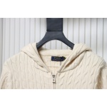Ralph Lauren 25FW Small Label Knit Zipper Jacket Apricot