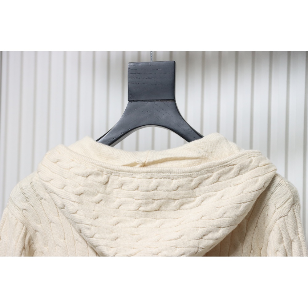 Ralph Lauren 25FW Small Label Knit Zipper Jacket Apricot