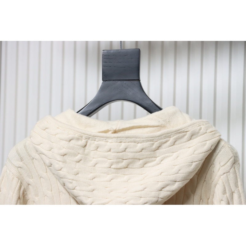 Ralph Lauren 25FW Small Label Knit Zipper Jacket Apricot
