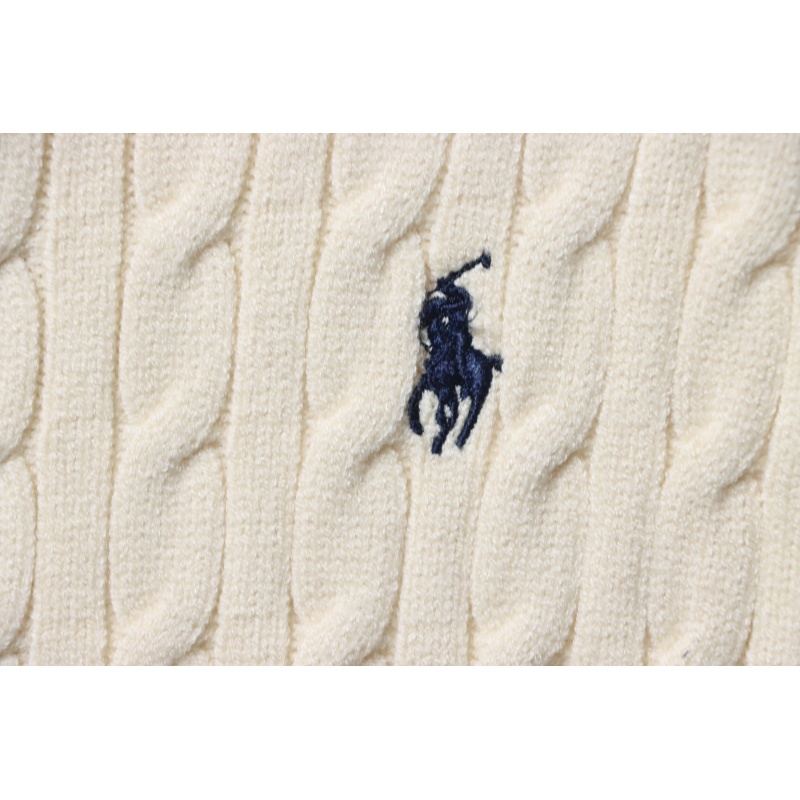 Ralph Lauren 25FW Small Label Knit Zipper Jacket Apricot